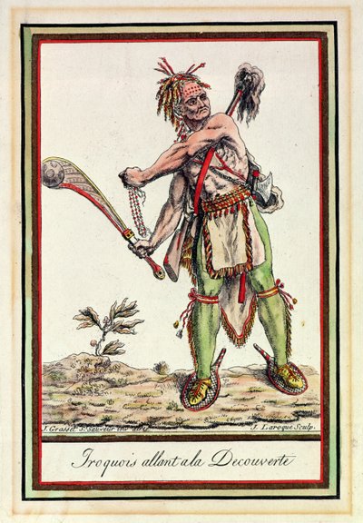 Iroquois Setting Out on an Expedition, Engraved by J. Laroque by Jacques Grasset de Saint Sauveur